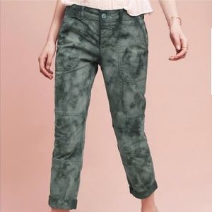 Anthropologie Hei Hei Green Cargo Pants Size 29